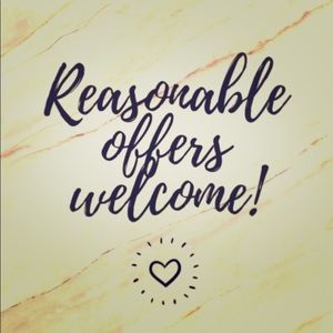 Reasonable offers welcome 😊